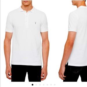 Men’s all saints white polo
